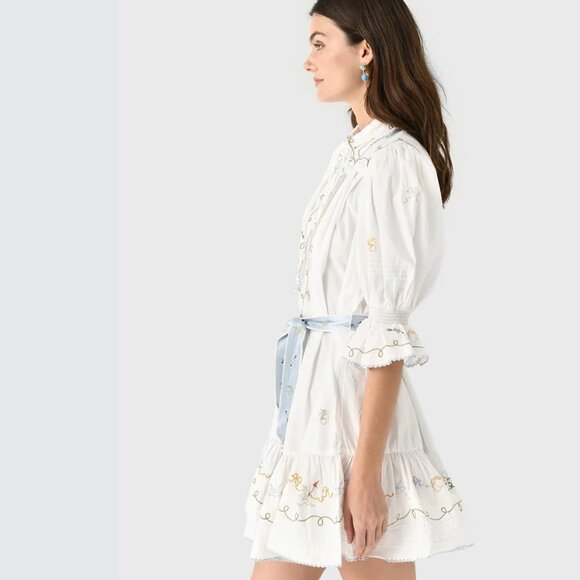 Alemais Giulia Embroidered Mini Dress - Picture 3 of 13